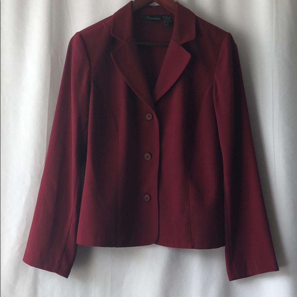 👑Componix Plus Size Red Blazer